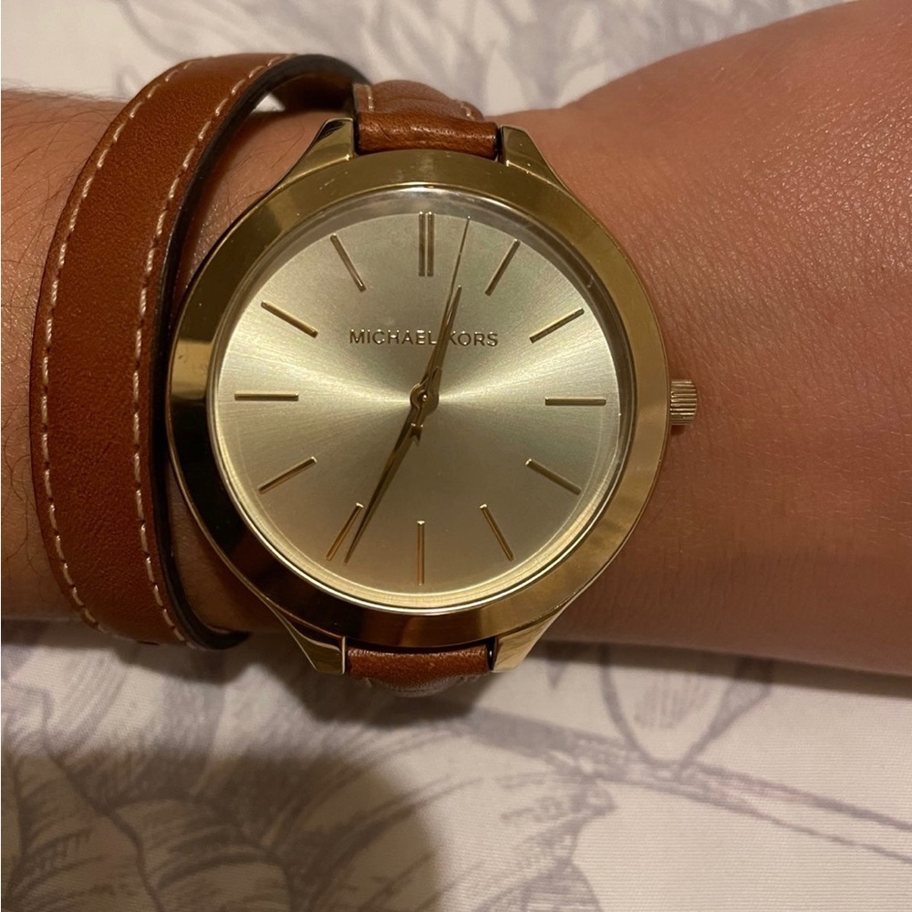 Michael Kors leather watch